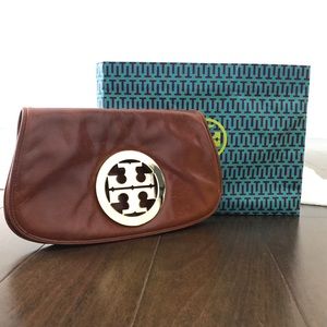 AUTHENTIC TORY BURCH GENUINE LEATHER CLUTCH